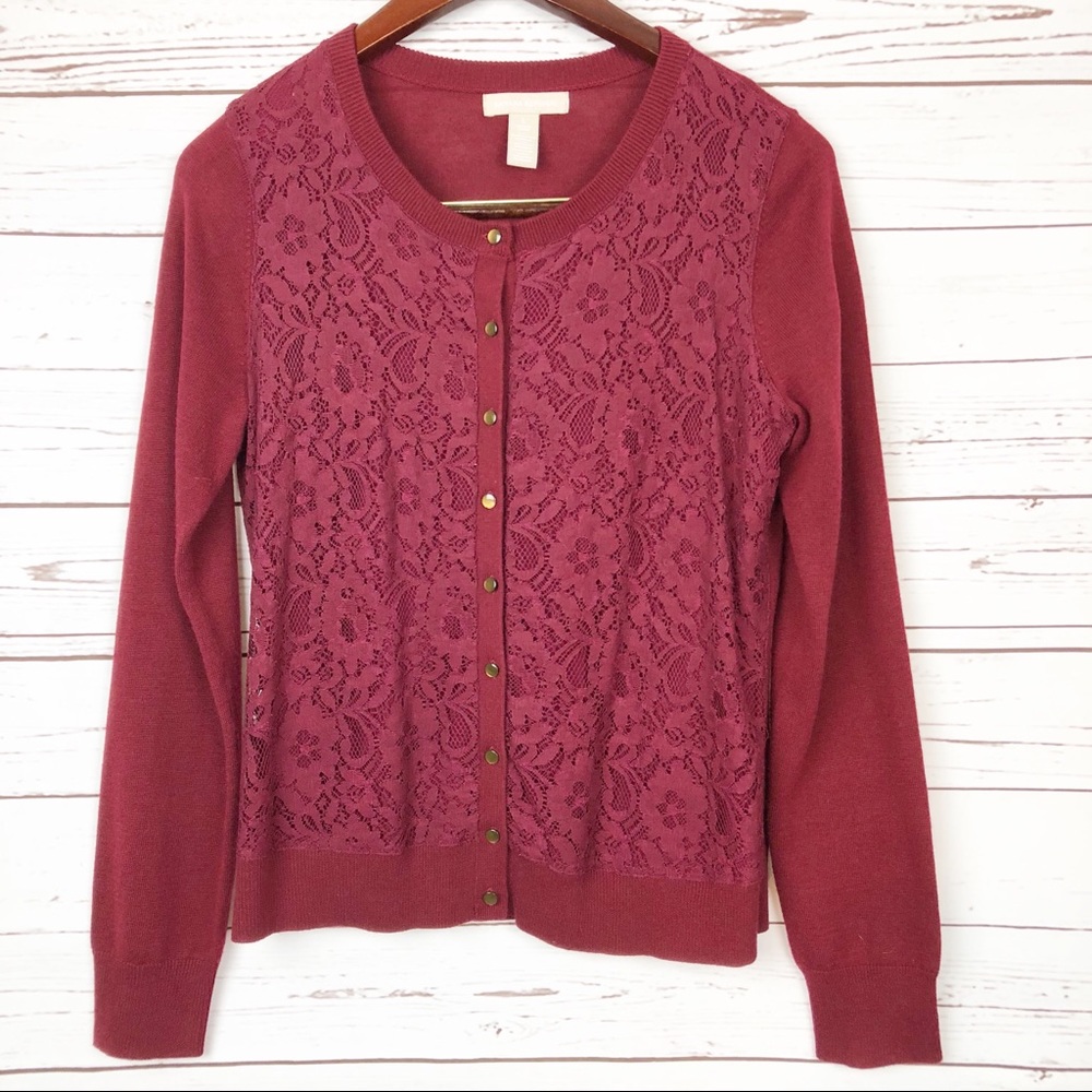 Banana Republic laced cardigan sweater
